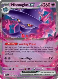 Mismagius ex 036/094 – Phantasmal Flames (PFL), Pokémon card (English)