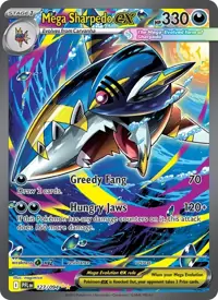 Mega Sharpedo ex 127/094 – Phantasmal Flames (PFL), Pokémon card (English)