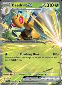 Beedrill ex 003/086 – Chaos Rising (CRI), Pokémon card (English)
