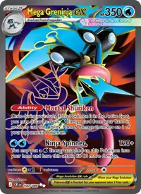 Mega Greninja ex 100/086 – Chaos Rising (CRI), Pokémon card (English)