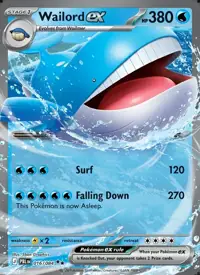 Wailord ex 016/084 – Pitch Black (PBL), Pokémon card (English)