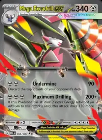 Mega Excadrill ex 065/084 – Pitch Black (PBL), Pokémon card (English)