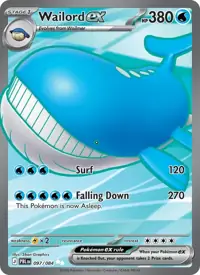 Wailord ex 097/084 – Pitch Black (PBL), Pokémon card (English)