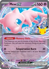 Mew ex 066/128 – 30th Celebration (30C), Pokémon card (English)