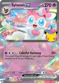 Sylveon ex 071/128 – 30th Celebration (30C), Pokémon card (English)