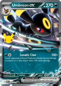 Umbreon ex 092/128 – 30th Celebration (30C), Pokémon card (English)