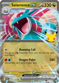 Salamence ex 109/128 – 30th Celebration (30C), Pokémon card (English)