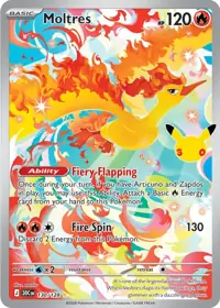 Moltres 130/128 – 30th Celebration (30C), Pokémon card (English)
