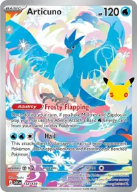 Articuno 132/128 – 30th Celebration (30C), Pokémon card (English)