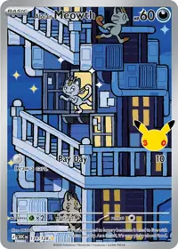 Alolan Meowth 139/128 – 30th Celebration (30C), Pokémon card (English)
