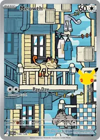 Meowth 144/128 – 30th Celebration (30C), Pokémon card (English)