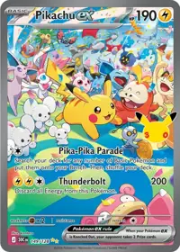 Pikachu ex 149/128 – 30th Celebration (30C), Pokémon card (English)