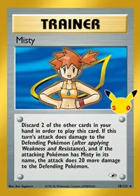 Misty 18/132 – 30th Classic Collection, Pokémon card (English)