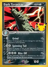 Dark Tyranitar 19/109 – 30th Classic Collection, Pokémon card (English)
