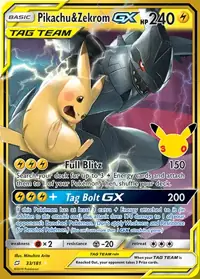 Pikachu & Zekrom GX 33/181 – 30th Classic Collection, Pokémon card (English)