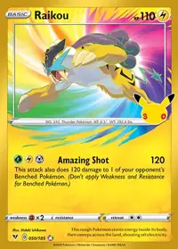 Raikou 050/185 – 30th Classic Collection, Pokémon card (English)
