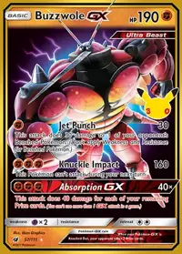 Buzzwole GX 57/111 – 30th Classic Collection, Pokémon card (English)