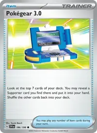 Pokégear 3.0 186/198 – Scarlet & Violet (SVI), Pokémon card (English)