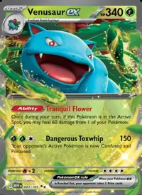 Venusaur ex 003/165 – 151 (MEW), Pokémon card (English)