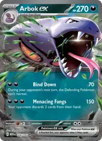 Arbok ex 024/165 – 151 (MEW), Pokémon card (English)