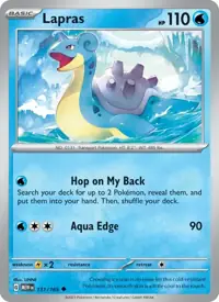 Lapras 131/165 – 151 (MEW), Pokémon card (English)