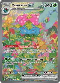Venusaur ex 198/165 – 151 (MEW), Pokémon card (English)