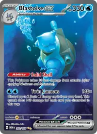 Blastoise ex 200/165 – 151 (MEW), Pokémon card (English)