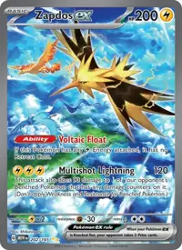 Zapdos ex 202/165 – 151 (MEW), Pokémon card (English)