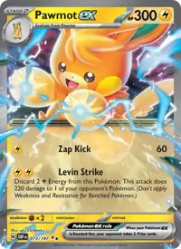 Pawmot ex 073/197 – Obsidian Flames (OBF), Pokémon card (English)