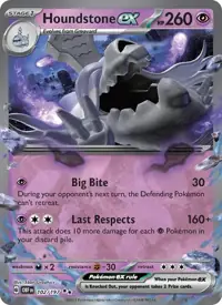 Houndstone ex 102/197 – Obsidian Flames (OBF), Pokémon card (English)