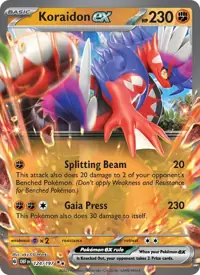 Koraidon ex 124/197 – Obsidian Flames (OBF), Pokémon card (English)