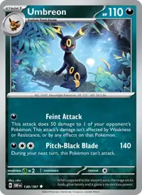 Umbreon 130/197 – Obsidian Flames (OBF), Pokémon card (English)