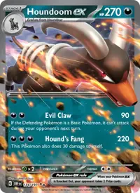Houndoom ex 134/197 – Obsidian Flames (OBF), Pokémon card (English)
