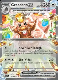 Greedent ex 179/197 – Obsidian Flames (OBF), Pokémon card (English)