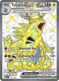 Tyranitar ex 211/197 – Obsidian Flames (OBF), Pokémon card (English)