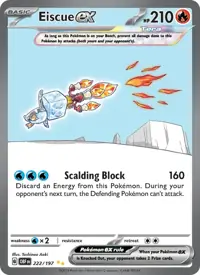 Eiscue ex 222/197 – Obsidian Flames (OBF), Pokémon card (English)