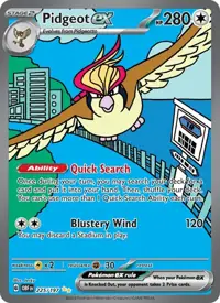Pidgeot ex 225/197 – Obsidian Flames (OBF), Pokémon card (English)