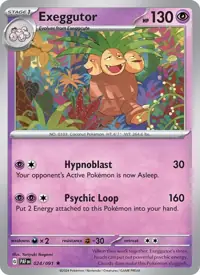 Exeggutor 024/091 – Paldean Fates (PAF), Pokémon card (English)