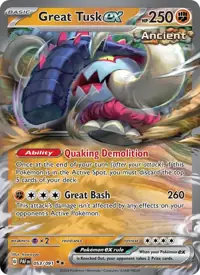 Great Tusk ex 053/091 – Paldean Fates (PAF), Pokémon card (English)