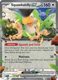 Squawkabilly ex 075/091 – Paldean Fates (PAF), Pokémon card (English)