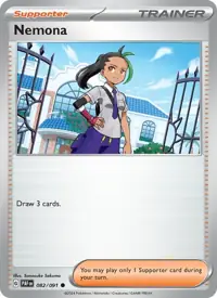Nemona 082/091 – Paldean Fates (PAF), Pokémon card (English)