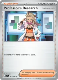 Professor's Research 087/091 – Paldean Fates (PAF), Pokémon card (English)