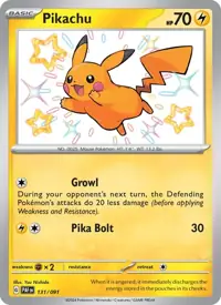 Pikachu 131/091 – Paldean Fates (PAF), Pokémon card (English)