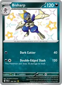 Bisharp 186/091 – Paldean Fates (PAF), Pokémon card (English)