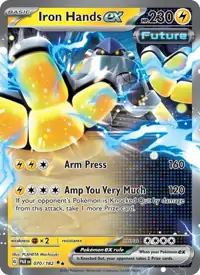 Iron Hands ex 070/182 – Paradox Rift (PAR), Pokémon card (English)