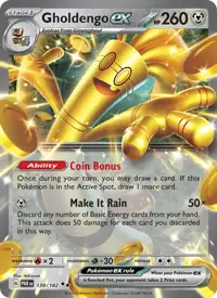 Gholdengo ex 139/182 – Paradox Rift (PAR), Pokémon card (English)