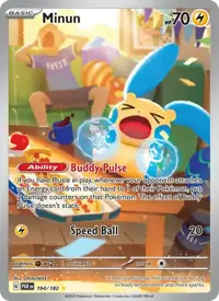 Minun 194/182 – Paradox Rift (PAR), Pokémon card (English)