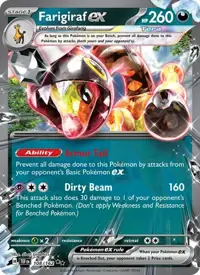 Farigiraf ex 108/162 – Temporal Forces (TEF), Pokémon card (English)