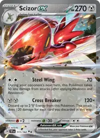 Scizor ex 111/162 – Temporal Forces (TEF), Pokémon card (English)