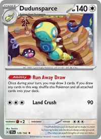 Dudunsparce 129/162 – Temporal Forces (TEF), Pokémon card (English)